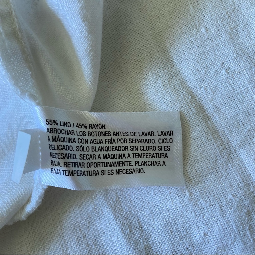 A New Day Linen Blend White Trench Coat - Picture 12 of 12